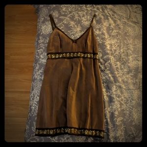 Brown Satin Nightgown